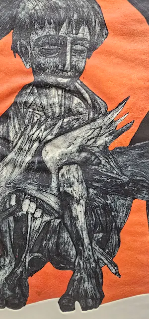 Ru van Rossem - Jongen met haan 8/25 kopen? Bied vanaf 100!