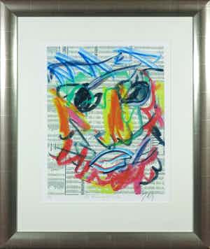 JAS - Zeefdruk, De Aandeelhouder - Ingelijst verkocht voor € 50!