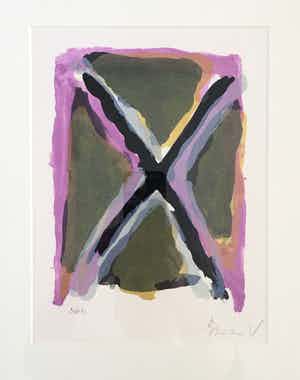 Bram van Velde - 5 kleuren litho - MP265 - 1977. verkocht voor € 275!