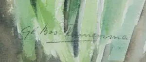 Ge Bos-Riemersma - Aquarel, Bloemstilleven - Ingelijst kopen? Bied vanaf 1!
