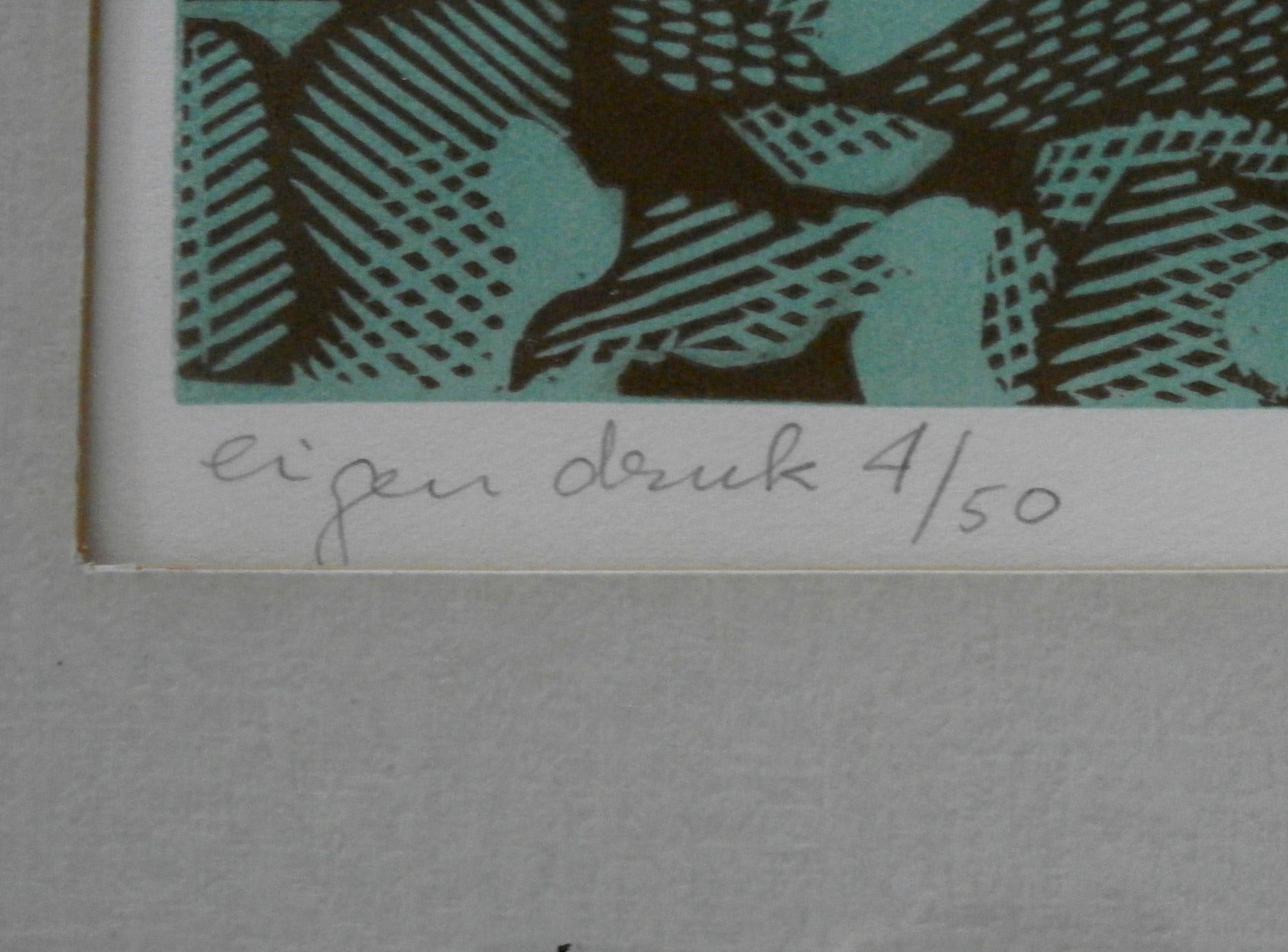 Frans de Haas - ingelijste litho - 1973 kopen? Bied vanaf 35!