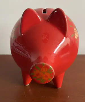 Waechtersbacher Keramik - Vintage rood aardewerken spaarvarken kopen? Bied vanaf 20!