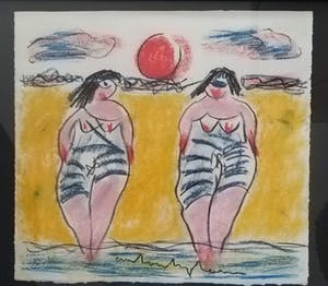 Anton Heyboer - Baddames aan het strand - kopen? Bied vanaf 425!