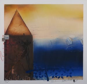 Theo Koster - Handbewerkte pigmentdruk en collage, Seascapes - Ingelijst kopen? Bied vanaf 1!