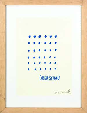 A.R. Penck - Zeldzame hangesigneerde litho, Überschau verkocht voor € 1!