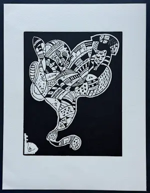 Wassily Kandinsky - 10 Origin Original- Holzschnitt 1942 Roethel 203 kaufen? Bieten Sie von 85!