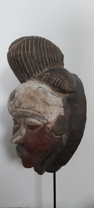 Punu - Oud tribal vrouwelijk masker kopen? Bied vanaf 35!