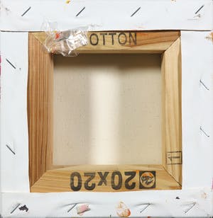 Dominique Chan - Acryl op doek, Z.T. Abstracte compositie kopen? Bied vanaf 1!