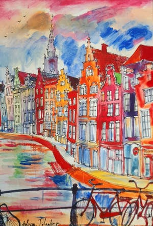 Elena Polyakova - Kleurige Amsterdam kopen? Bied vanaf 45!