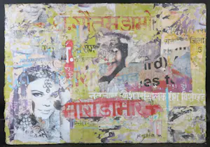 Reg Fallah - Mixed Media / Collage, Benares (Groot formaat) kopen? Bied vanaf 100!