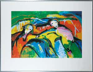 Maya Wildevuur - Zeefdruk, Verenigd Europa - Ingelijst verkocht voor € 50!