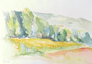 Joe Wols - Lot van 3 aquarellen op papier, Landschappen kaufen? Bieten Sie von 1!