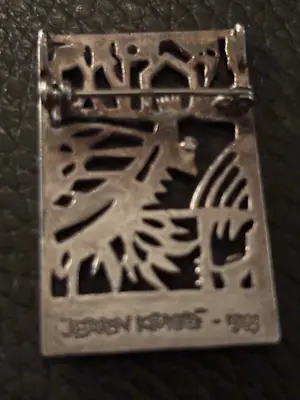 Jeroen Krabbé - Zilveren design broche/hanger 'Vogelxang' kopen? Bied vanaf 50!