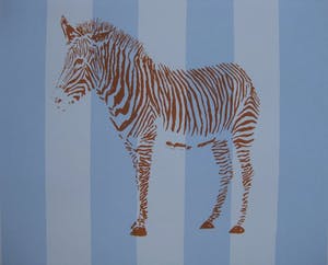 Jan de Koning - Zebra (zeefdruk) kopen? Bied vanaf 65!