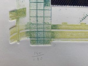 Eduard Flor - ets/aquatint met reliëfdruk - 'Hemel 's nachts' - 1970 (Prent 190 Serie 5B) kopen? Bied vanaf 70!