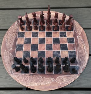 Curiosa - Handgemaakt stenen schaakspel afkomstig uit Kenia kopen? Bied vanaf 1!