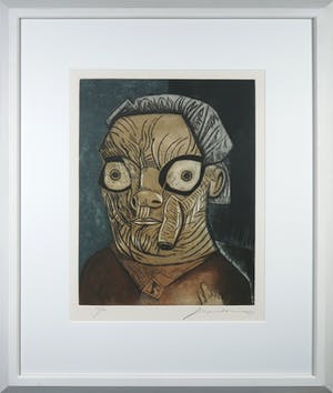 Jose Luis Cuevas - Kleurenets en aquatint, Z.T. Memoire de la liberte - Ingelijst (Groot) kopen? Bied vanaf 100!