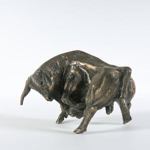 Jos Dirix - Brons, Aanvallende stier kopen? Bied vanaf 600!