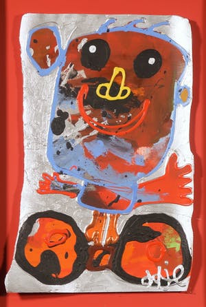 Ad Verstijnen - Acryl op papier, Op t stepke - Ingelijst kopen? Bied vanaf 150!