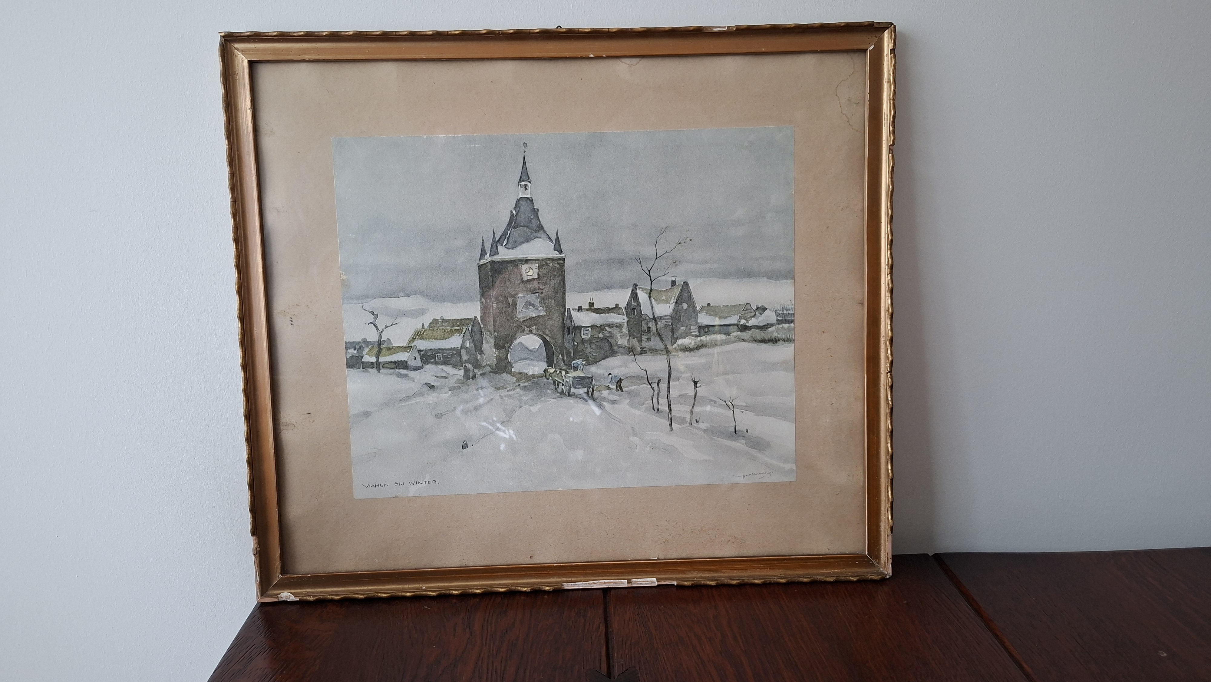 Buy Ype Wenning - Stadspoort Vianen, Vianen bij winter? Bid from 150!