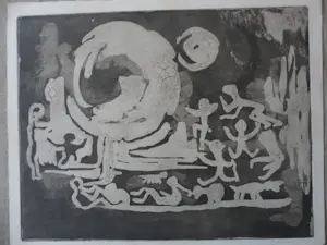 Jan Bernard Meinen - Ets uit 1965 zonder titel. kopen? Bied vanaf 20!