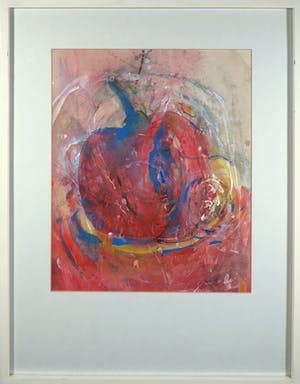 Ruud van der Beele - Gemengde techniek op papier, Z.t. Abstract - Ingelijst kopen? Bied vanaf 1!