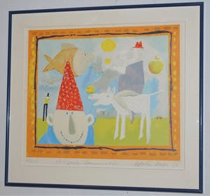 Wouter Stips - A Good Conversation, zeefdruk - EXTRA: Gesigneerd Boek kopen? Bied vanaf 45!