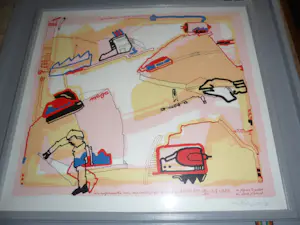 Huibert van Dorp - Zeefdruk, titel, Volta kopen? Bied vanaf 40!