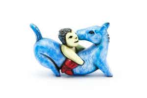 Herman Brood - Handbeschilderd 3D beeld: Horse power (36 cm, met handgesigneerd certificaat) verkocht voor € 299!