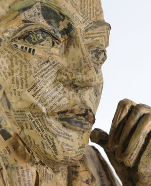 Annette Meincke-Nagy - Groot papier-maché portret van Max Beckmann. kopen? Bied vanaf 500!