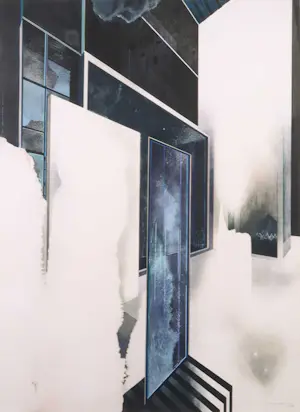 Ton Orth - Gouache, Materie Energie - Ingelijst kopen? Bied vanaf 50!