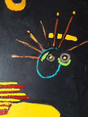 Olga Dengo - Z.T. Abstract figuur - Zeer groot - Nieuw kopen? Bied vanaf 400!