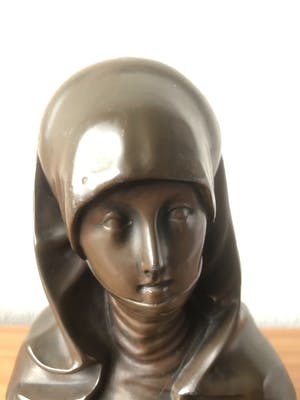 Brons (Onbekend) - Prachtige buste jaren 20 / 30 kopen? Bied vanaf 45!