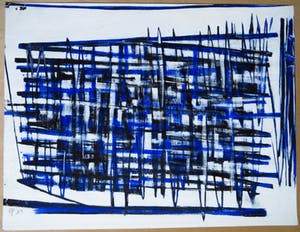 Monique Polak - Angst en verdriet - Acrylverf op papier kopen? Bied vanaf 30!