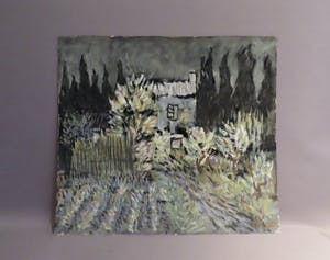 Theo Michels - (1908-1981) Landschap met huis en moestuin kopen? Bied vanaf 250!