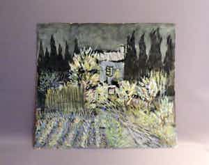 Theo Michels - (1908-1981) Landschap met huis en moestuin verkocht voor € 250!