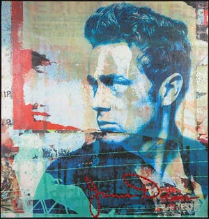 Karin Vermeer - Gemengde techniek op doek, James Dean (Groot) kopen? Bied vanaf 50!