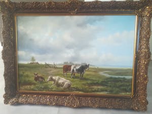 Niet of onleesbaar gesigneerd - Koeien in de wei kopen? Bied vanaf 1!