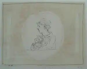 Buy Co Westerik - handgesigneerde kleurenlitho | 'Zelfportret met poes' | 1989? Bid from 200!