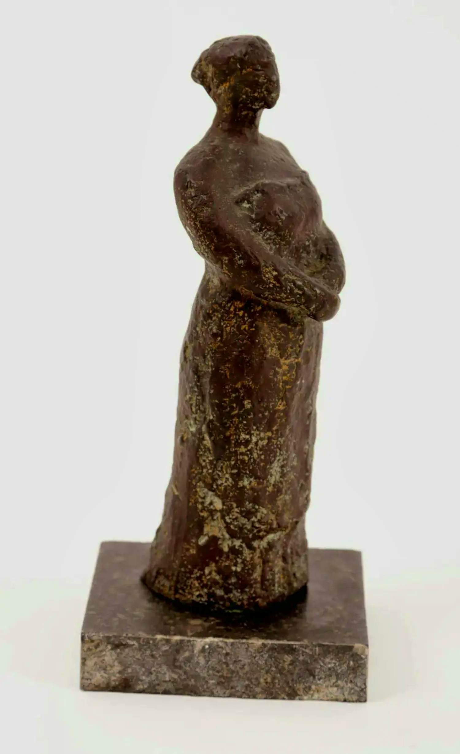 Buy Han Wezelaar - Bronzen sculptuur: Zangeres Elabella Davis - 1958 + boek (waarin beeld staat!)? Bid from 1250!