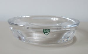 Orrefors - Blank dikwandige kristallen schaal kopen? Bied vanaf 23!