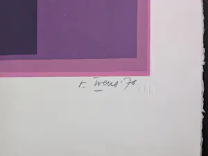 Renaat Ivens - compositie met roze kopen? Bied vanaf 95!