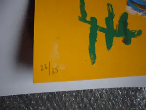 Espen Hagen - Grote hand gesigneerde zeefdruk 'Six Ladies at The Yellow Bar. kopen? Bied vanaf 40!