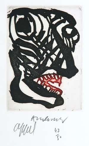 Pierre Alechinsky - en Karel Appel - Ets en aquatint, Suite a deux VI verkocht voor € 300!