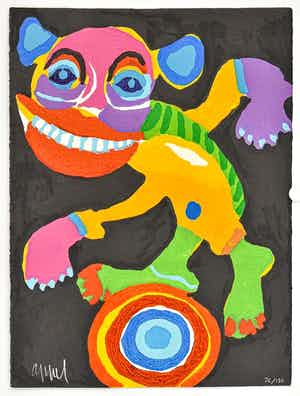 Karel Appel - ‘Sa piste a L’image de la planete terre’ compleet met de originele omslag! verkocht voor € 1799!