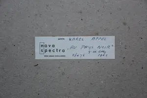Karel Appel - ingelijste litho: au pays noir kopen? Bied vanaf 1250!