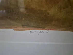 Jeroen Hermkens - Pompei 2 - Gesigneerde en genummerde litho - 1993 - ingelijst kopen? Bied vanaf 70!