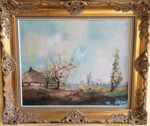 Henri Joseph Pauwels - Lente bloesem landschap verkocht voor € 69!