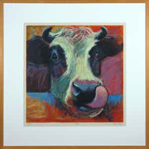 Theo Onnes - Zeefdruk, Noor - Ingelijst verkocht voor € 50!