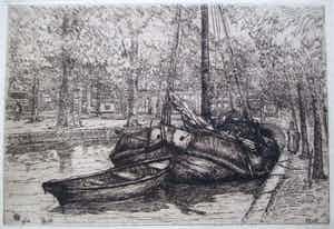 Herman Heuff - Ets Tjalk verkocht voor € 45!